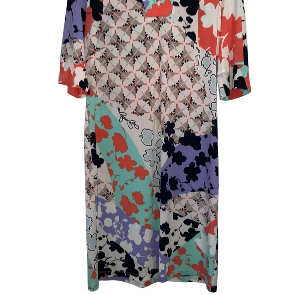 Roz & Ali Floral Patchwork Shift Dress | Size 10 - Picture 3 of 4